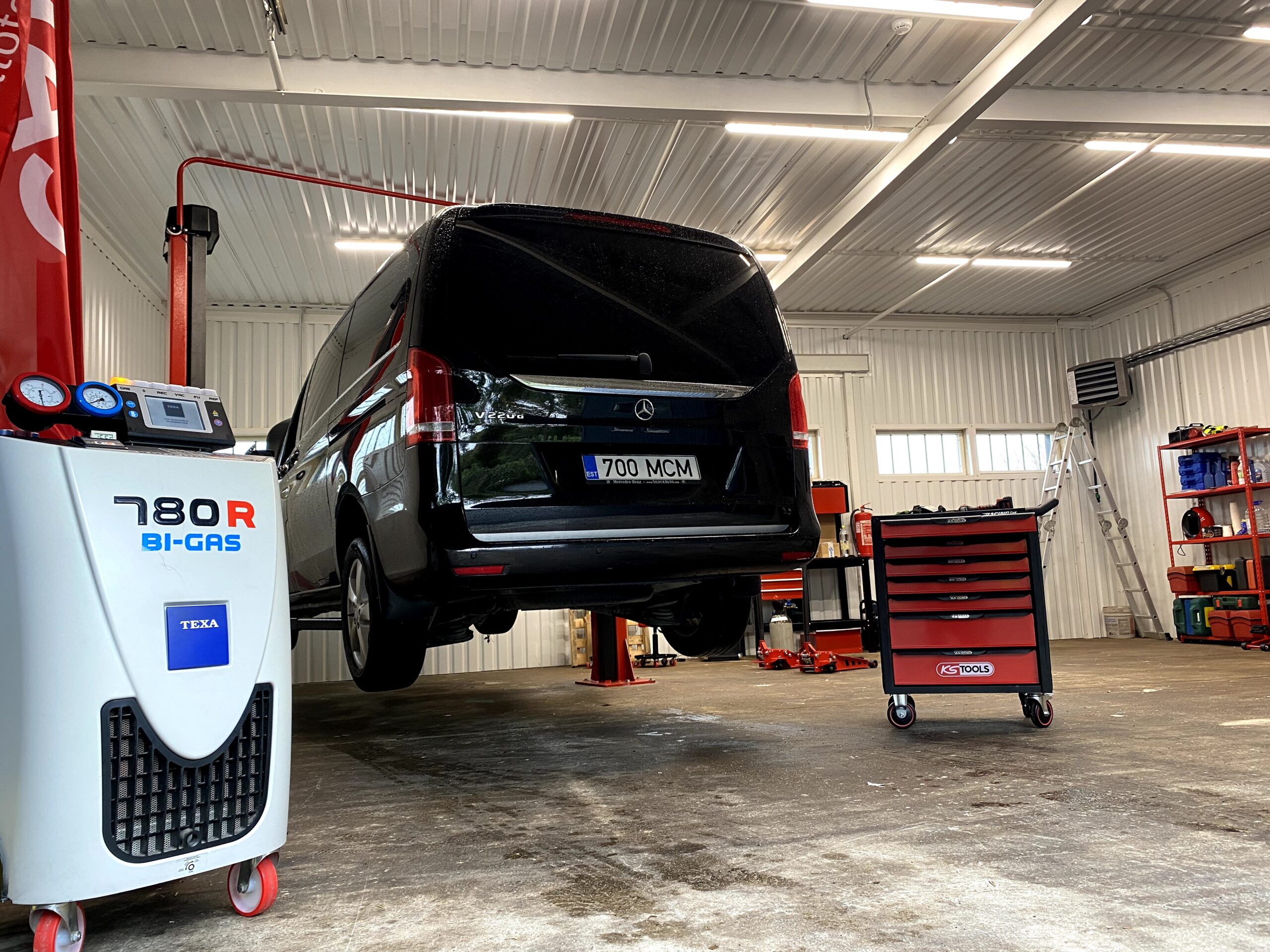 Autokliima remont töökojas Tallinnas